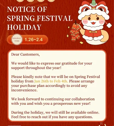 EVERGREEN Holiday Notice